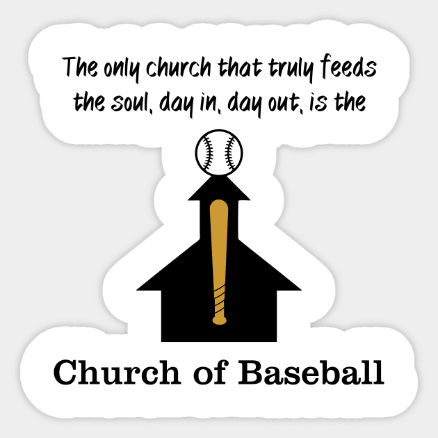 Church of Baseball Sticker by LeftField